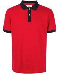 Мужская красно-темно-синяя футболка-поло от Kent & Curwen