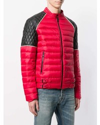 Мужская красно-черная куртка-пуховик от Just Cavalli
