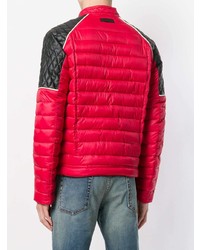 Мужская красно-черная куртка-пуховик от Just Cavalli