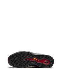 Мужские красно-черные кожаные высокие кеды от Nike