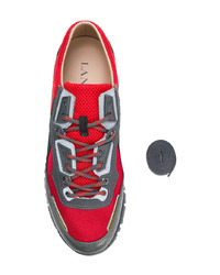 Мужские красно-черные кроссовки от Lanvin