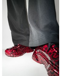 Мужские красно-черные кроссовки от Dolce & Gabbana