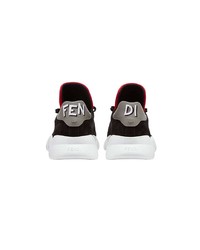 Мужские красно-черные кроссовки от Fendi