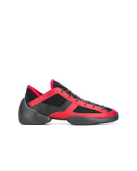 Мужские красно-черные кроссовки от Giuseppe Zanotti Design