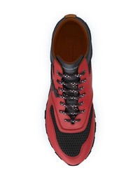 Мужские красно-черные кроссовки от Ermenegildo Zegna XXX