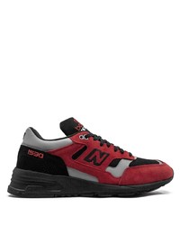 Мужские красно-черные кроссовки от New Balance