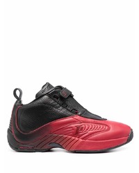 Мужские красно-черные кроссовки от Reebok