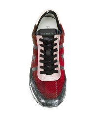 Мужские красно-черные кроссовки от Premiata