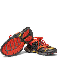 Мужские красно-черные кроссовки от Balenciaga