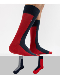 Красно-черные носки