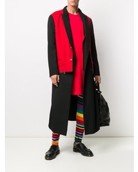 Мужской красно-черный пиджак от Comme Des Garcons Homme Plus