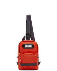 Мужской красно-черный рюкзак из плотной ткани от Givenchy
