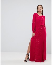 Красное вечернее платье с люверсами от Finders Keepers