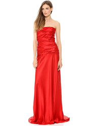 Красное вечернее платье от Alberta Ferretti