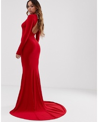 Красное вечернее платье от Club L London