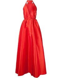 Красное вечернее платье от Emilia Wickstead