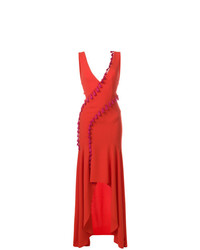 Красное вечернее платье от Galvan
