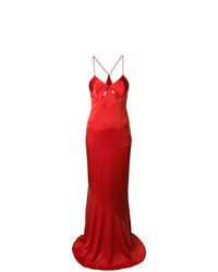 Красное вечернее платье от Galvan
