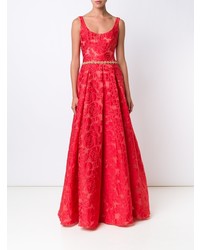 Красное вечернее платье от Marchesa Notte