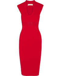 Красное вязаное платье-футляр от MICHAEL Michael Kors