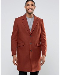 Красное длинное пальто от Asos