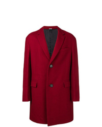 Красное длинное пальто от Lanvin