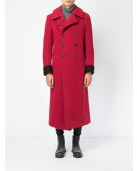 Красное длинное пальто от Haider Ackermann