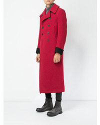 Красное длинное пальто от Haider Ackermann