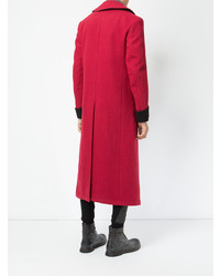 Красное длинное пальто от Haider Ackermann