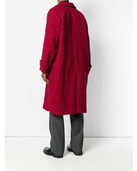 Красное длинное пальто от Uma Wang