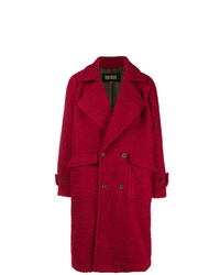 Красное длинное пальто от Uma Wang