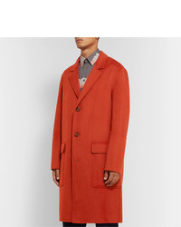Красное длинное пальто от Ami