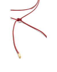 Красное кожаное колье от Elizabeth and James