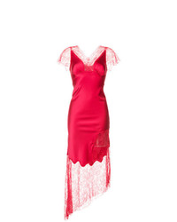 Красное кружевное вечернее платье от Haney
