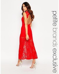 Красное кружевное вечернее платье от Jarlo
