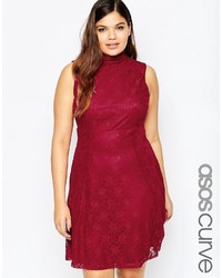 Красное кружевное платье от Asos