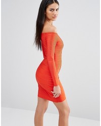 Красное облегающее платье от Missguided