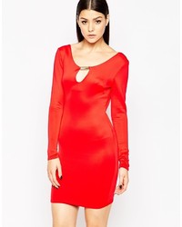 Красное облегающее платье от Club L