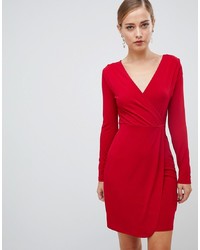 Красное облегающее платье от French Connection