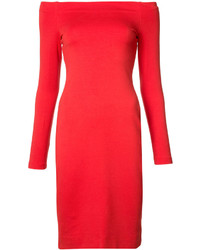 Красное облегающее платье от L'Agence