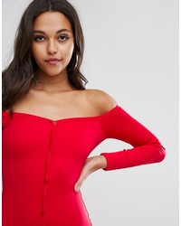 Красное облегающее платье от Asos