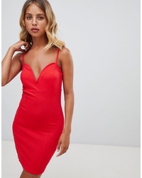 Красное облегающее платье от New Look