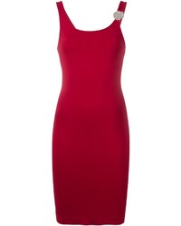 Красное облегающее платье от Versus