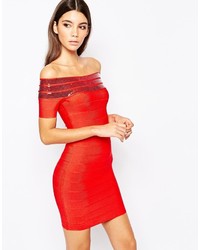 Красное облегающее платье от Wow Couture