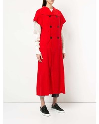 Красное пальто без рукавов от Yohji Yamamoto Vintage