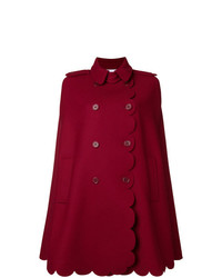 Красное пальто-накидка от RED Valentino