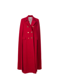 Красное пальто-накидка от Thom Browne