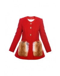 Женское красное пальто от Anastasya Barsukova