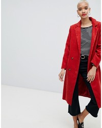 Женское красное пальто от ASOS DESIGN