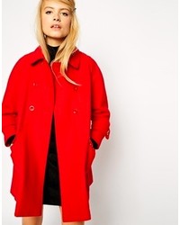 Женское красное пальто от Asos